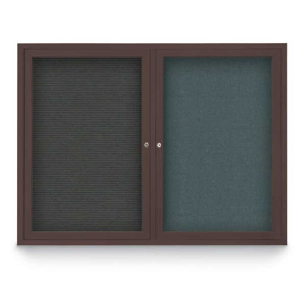 Corkboard, Med Grey/Bronze, 36" x 36"